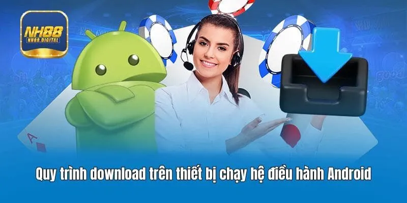 Quy trình download trên thiết bị chạy hệ điều hành Android